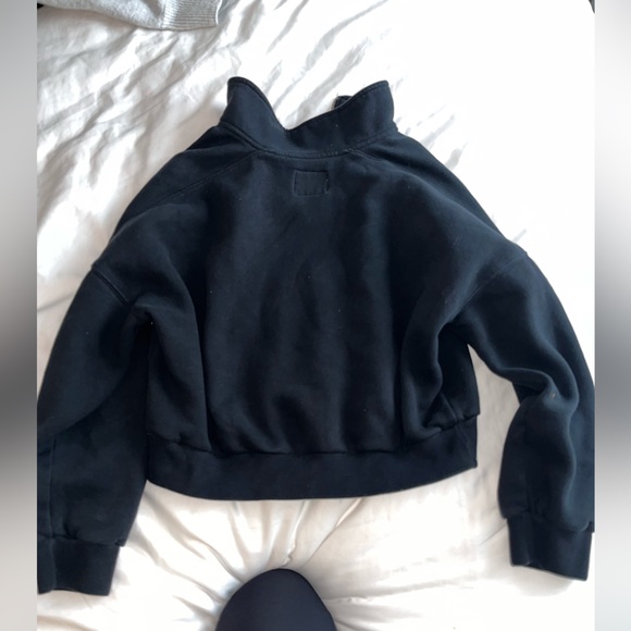 Abercrombie & Fitch Black Half-Zip Sweatshirt - Picture 4 of 4